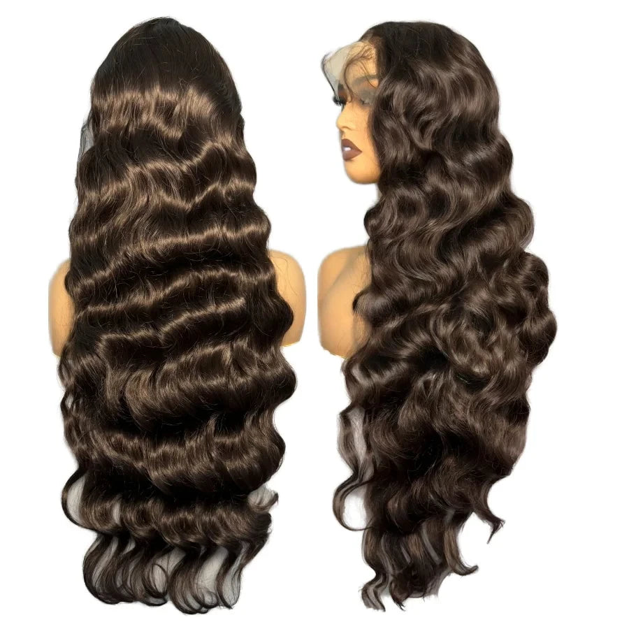 Perruque Longue Bouclée Grandes Vagues pour Femme Africaine