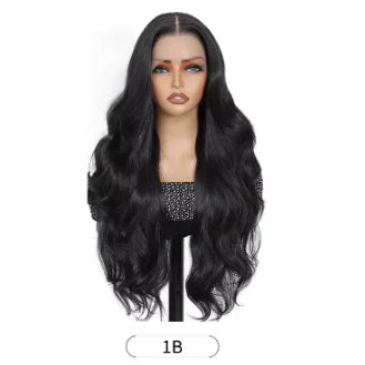 Perruque Lace Front Longue Ondulée Synthétique 24 Pouces – Body Wave