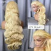 Perruque Lace Front Blonde Cheveux Naturels Brésiliens 100% Virgin Hair – Densité 180% à 250%