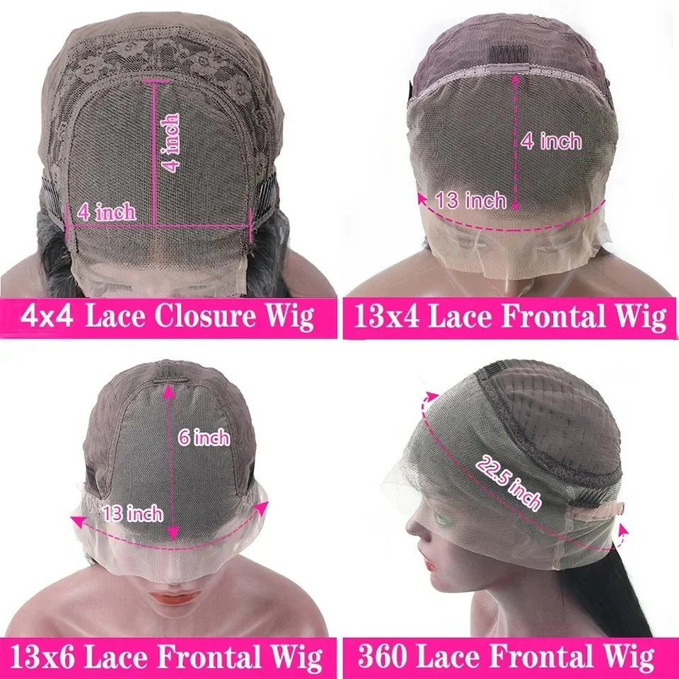 Perruque Body Wave Cheveux Naturels Lace HD 13x6 – 30 à 40 Pouces Sans Colle