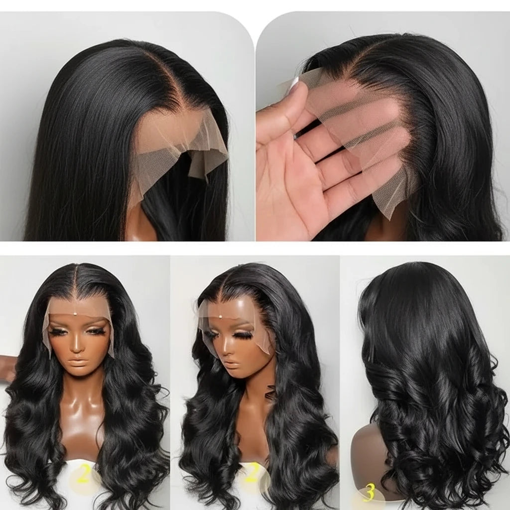 Perruque Lace Front HD 13x6 Body Wave Cheveux Péruviens Bruts – 30 à 32 Pouces